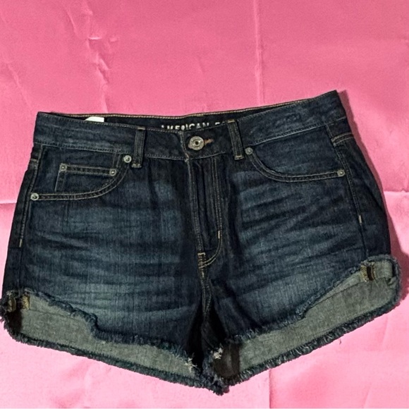 American Eagle Outfitters Pants - American Eagle Outfitters Women's Dark Blue Jean Shorts